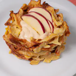 Pfannkuchen mit Apfelmus